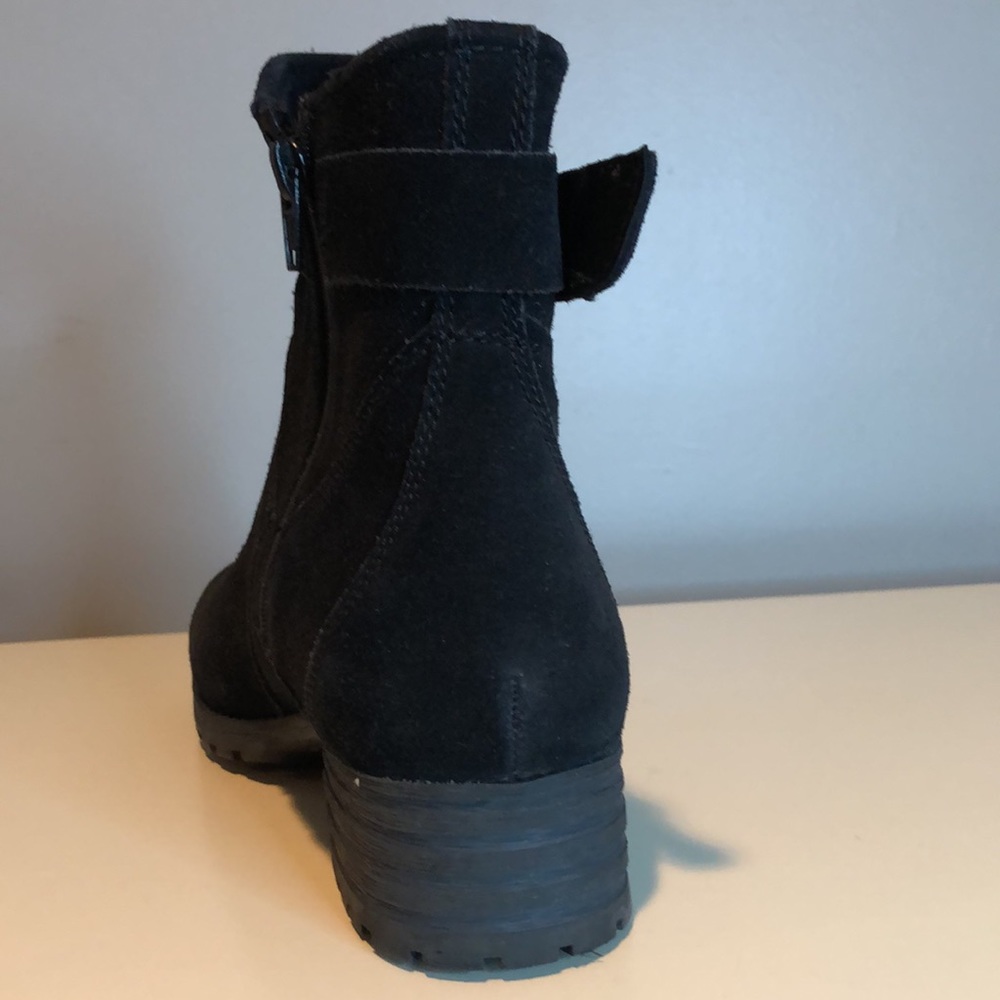 Clarks Ladies Smart Ankle Black Suede Boots "Marana Amber" - Picture 10 of 12